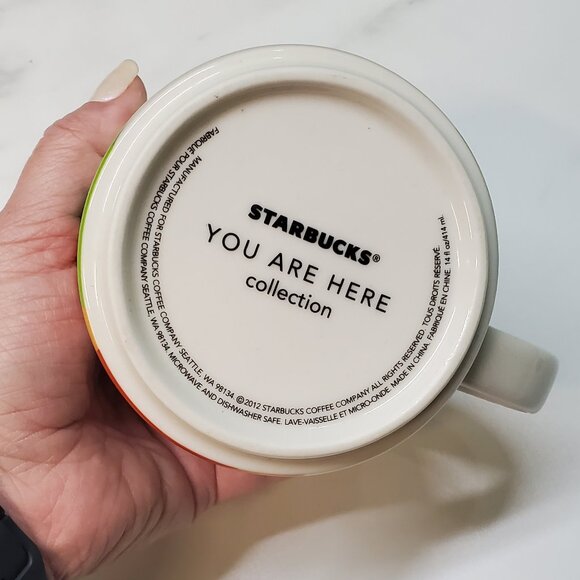 Starbucks You Are Here Orlando Coffee Mug Orange - Picture 7 of 9